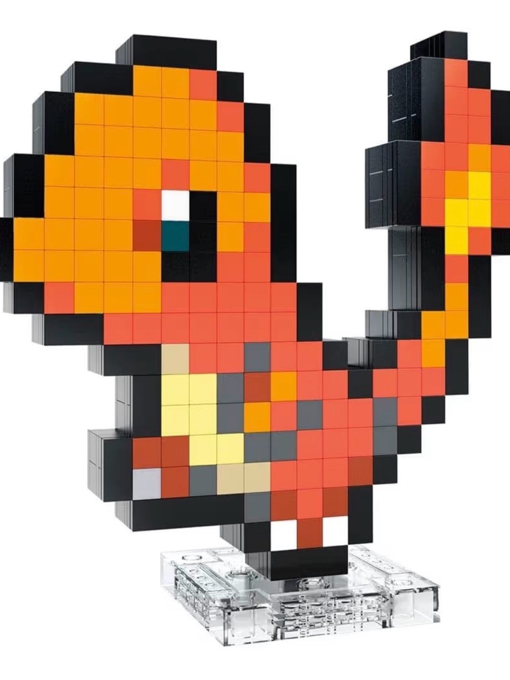 Mega Pokémon Charmander Pixel Build Set in Orange by MEGA - Picture 2 of 2